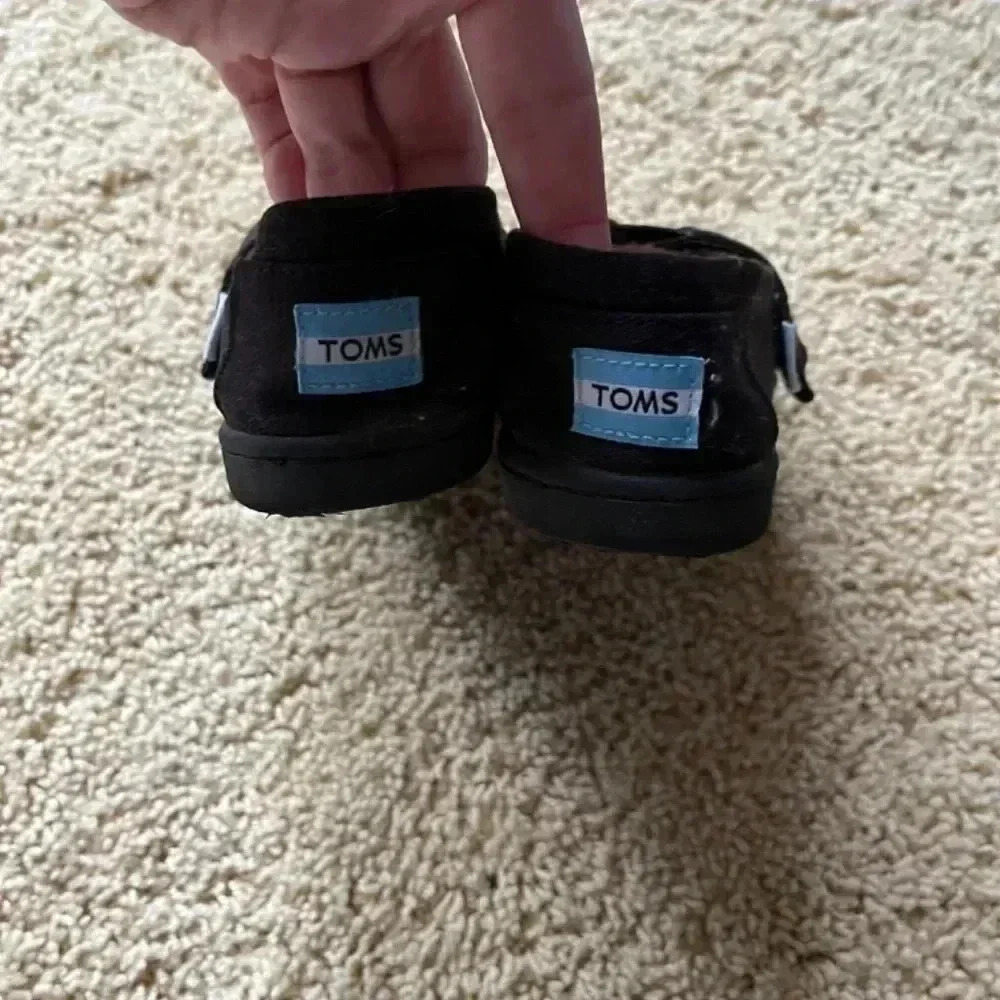 Toms Tiny Alpargata Canvas Shoes Toddler Size - Picture 5 of 5